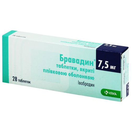 Бравадин таблетки 7.5 мг №28 (14х2)